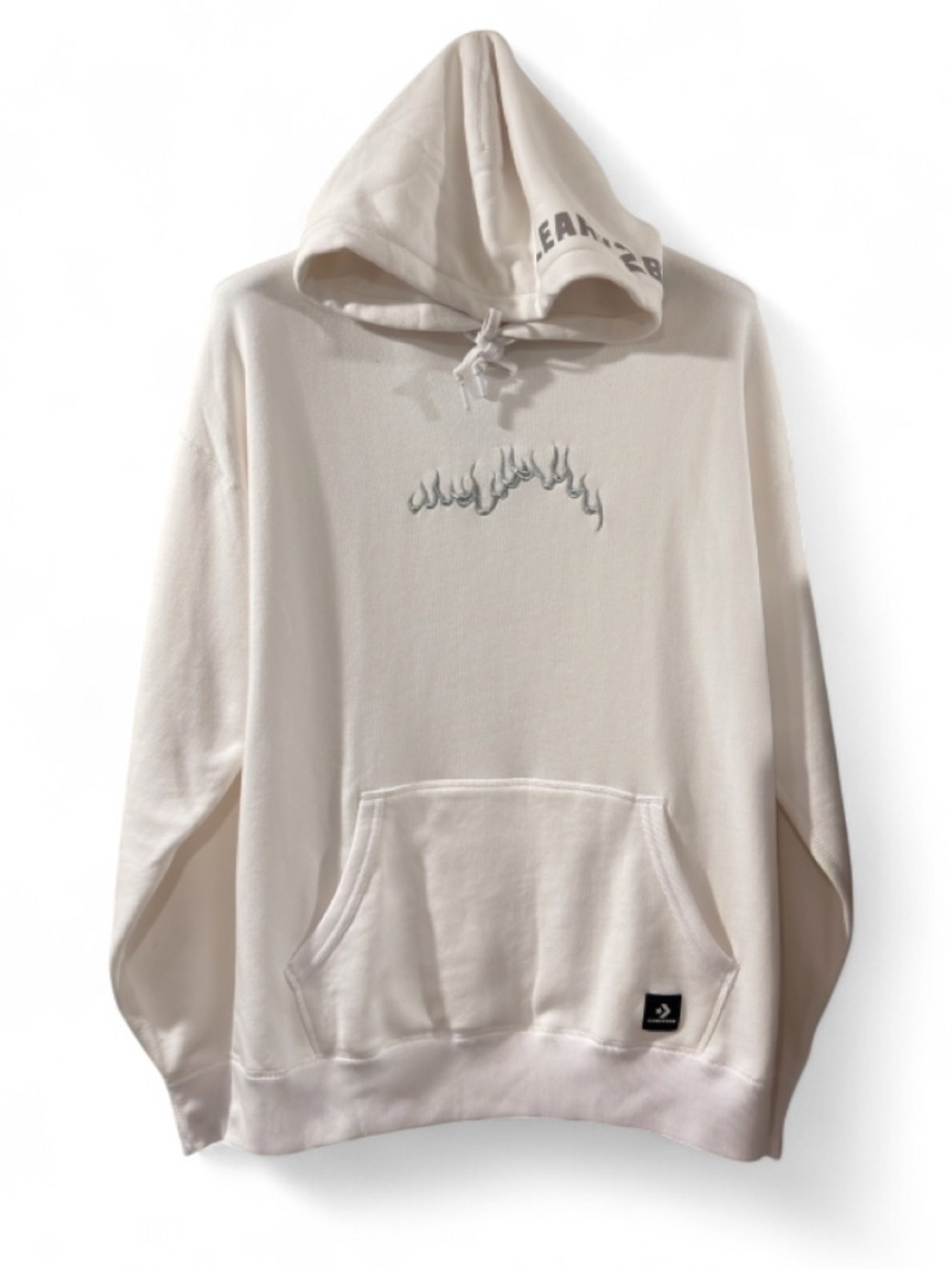 Babylon x Converse 3M Reflective White Hoodie Sweatshirt Size Men’s Medium (NWT)